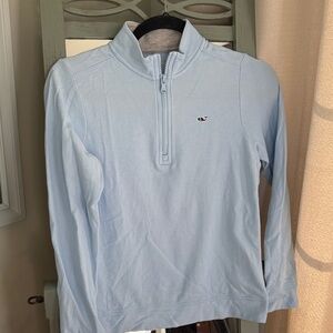 Vineyard Vines Light Blue Kids Quarter Zip